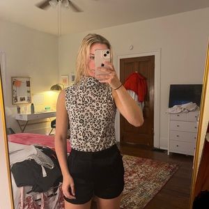 X-small, David Lerner, cheetah print tank top